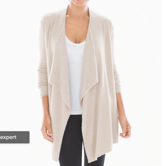 Barefoot Dreams Chic Lite Calypso Wrap in‎ Stone sz L/XL - Picture 1 of 4